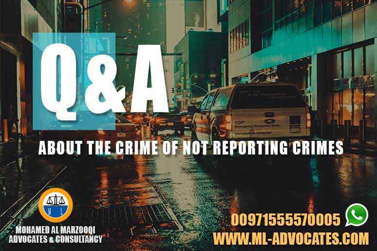 Questions and Answers About the Crime of Not Reporting Crimes