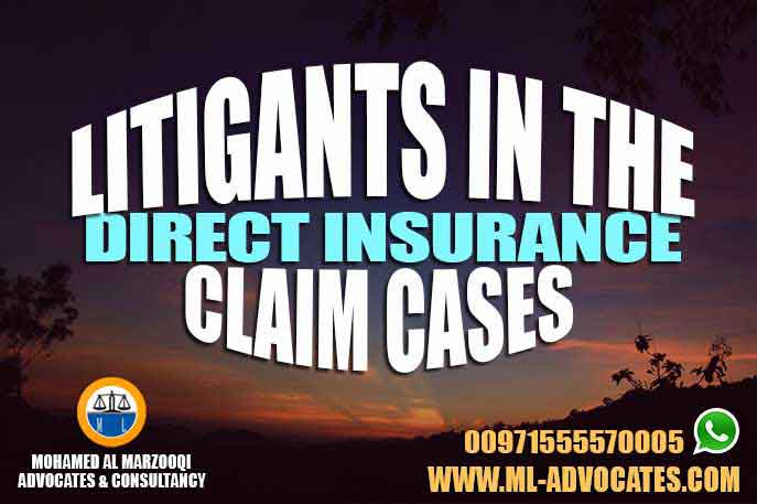 Litigants in the Direct Insurance Claim Cases According to the Emirati Civil Law