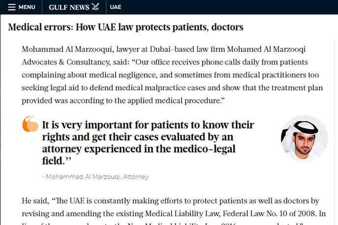 GulfNews Mohamed Al Marzooqi Advocates & Consultancy On GulfNews