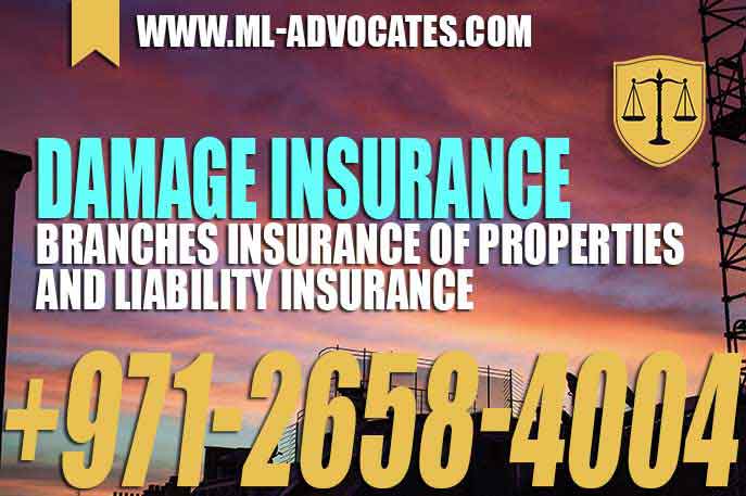 Damage Insurance Branches Insurance of properties and liability Insurance