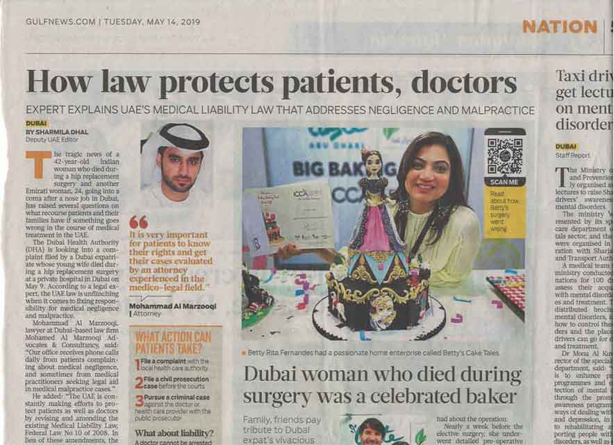 How Law Protects Patients and Doctors An Interview with advocate Mohamed Al Marzooqi