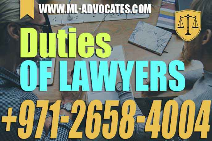 Duties of solicitor, lawyers, solicitors, legal practitioner – UAE