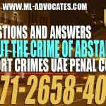 Crime Of Abstain to Report Crimes