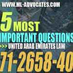 The 5 Most Important Questions in United Arab Emirates Law