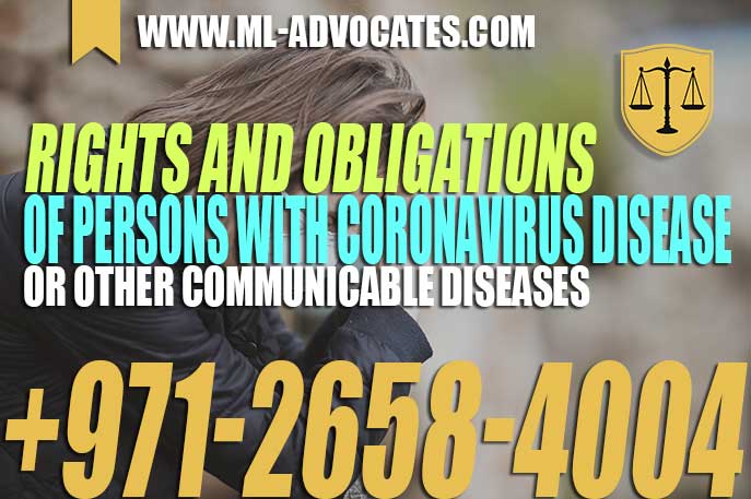 Rights and Obligations of Persons with Coronavirus Disease or other Communicable Diseases